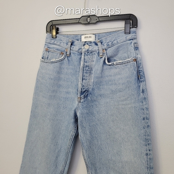 AGOLDE Mid Rise Relaxed Boot in Curio - Picture 4 of 7